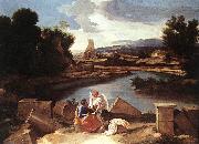 Nicolas Poussin Landscape with St Matthew and the Angel china oil painting reproduction